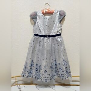 Jonathan Michelle Party/ Dress Silver/Blue Sparkle size 10.